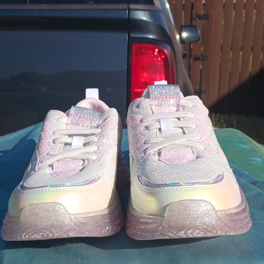 Skechers Prismatic White/Multi Shoes Big Kids 6 USA EUR 38